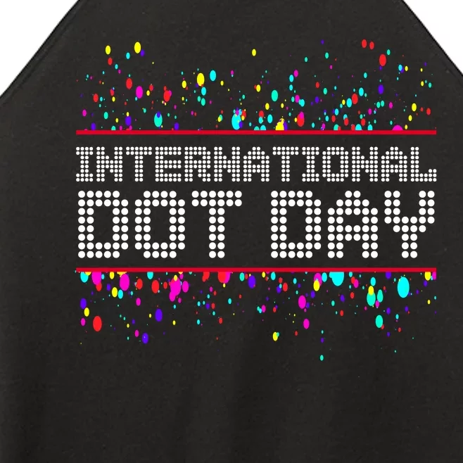 International Dot Day Dotted Logo Women’s Perfect Tri Rocker Tank