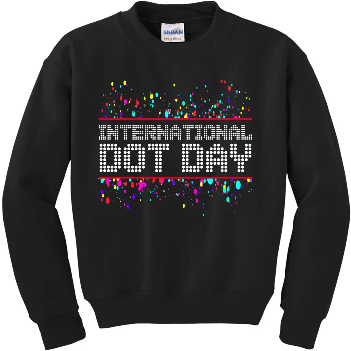 International Dot Day Dotted Logo Kids Sweatshirt