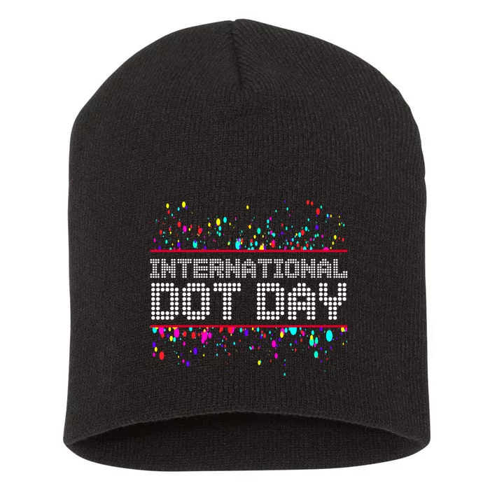 International Dot Day Dotted Logo Short Acrylic Beanie