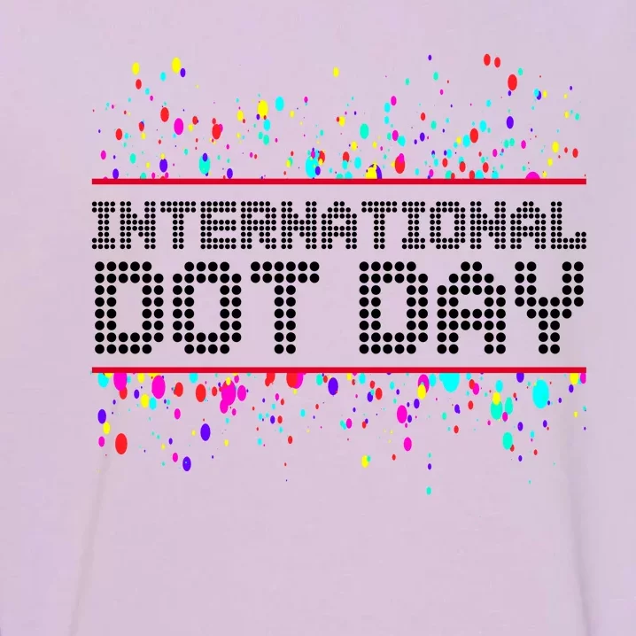 International Dot Day Dotted Logo Garment-Dyed Sweatshirt