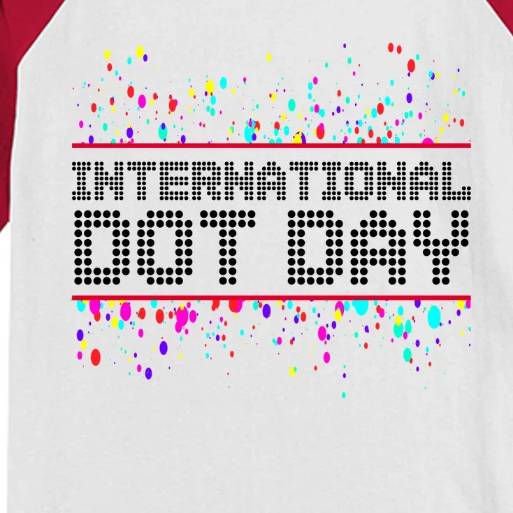 International Dot Day Dotted Logo Kids Colorblock Raglan Jersey