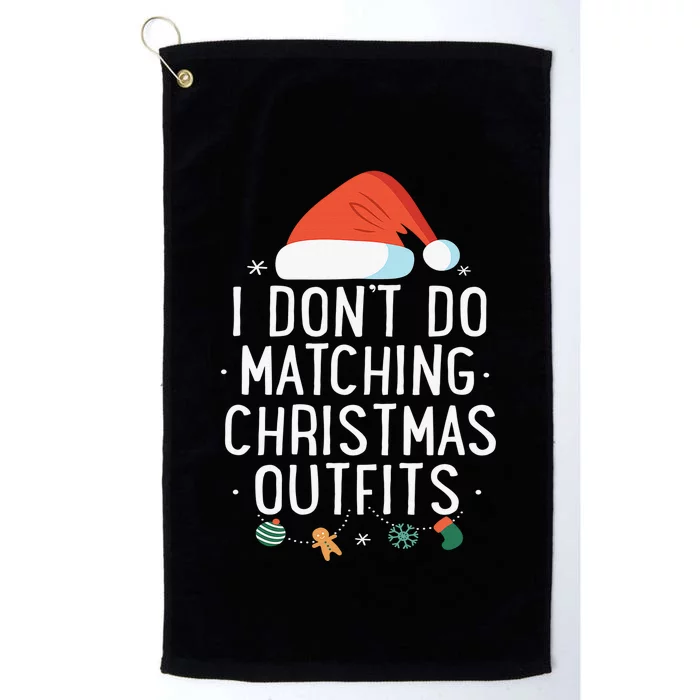 I Don't Do Matching Christmas Outfits But I Do Xmas Couples Platinum Collection Golf Towel