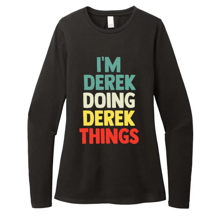 IM Derek Doing Derek Things Personalized Name Womens CVC Long Sleeve Shirt