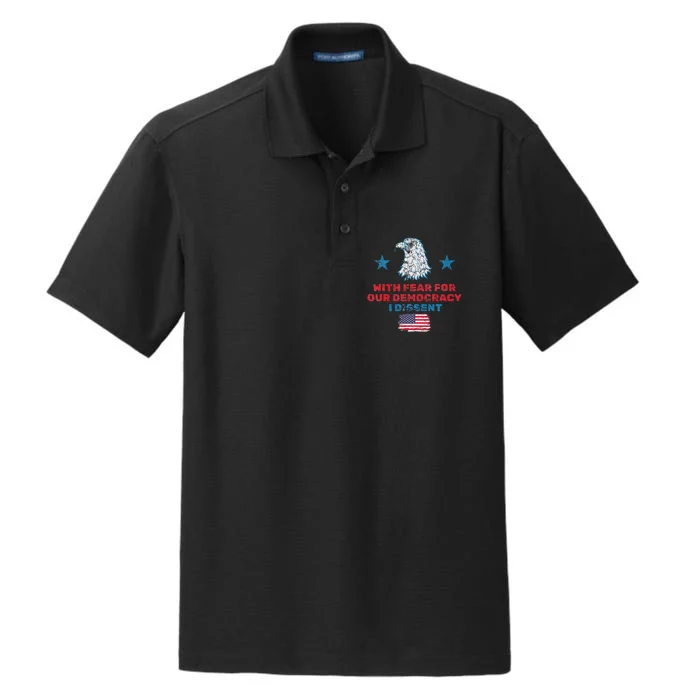 I Dissent Defend Democracy Dry Zone Grid Performance Polo