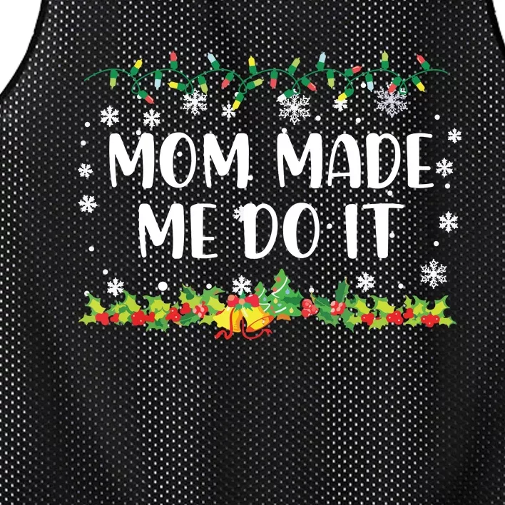 I Dont Do Matching Christmas Outfits Mom Made Me Do It Mesh Reversible Basketball Jersey Tank