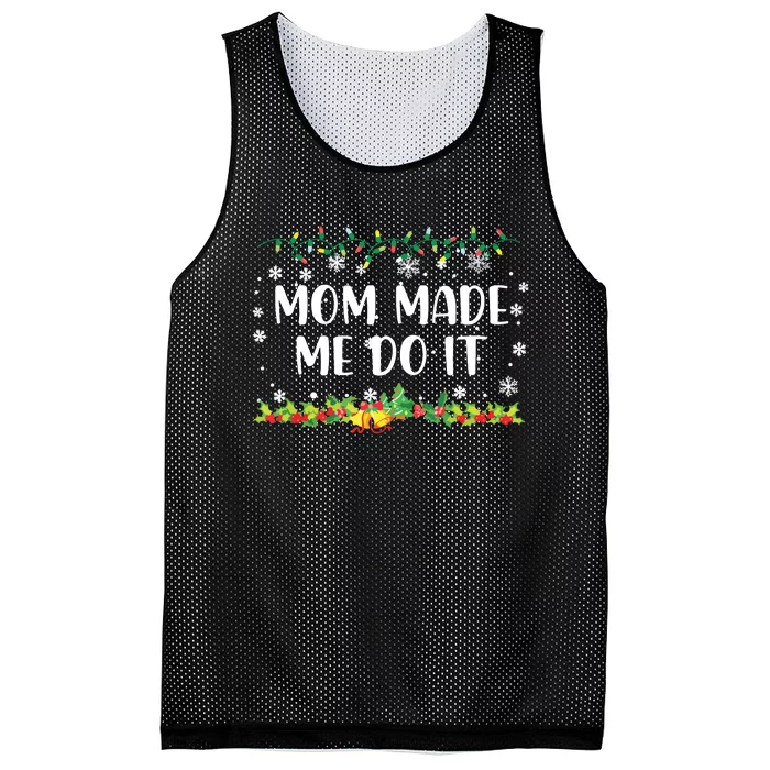 I Dont Do Matching Christmas Outfits Mom Made Me Do It Mesh Reversible Basketball Jersey Tank