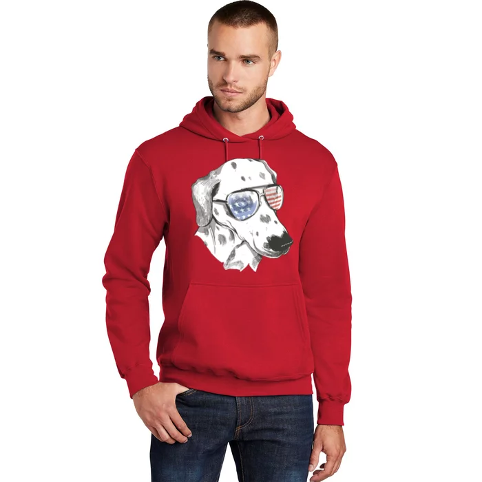 Independence Day Dalmatian Dog Hoodie