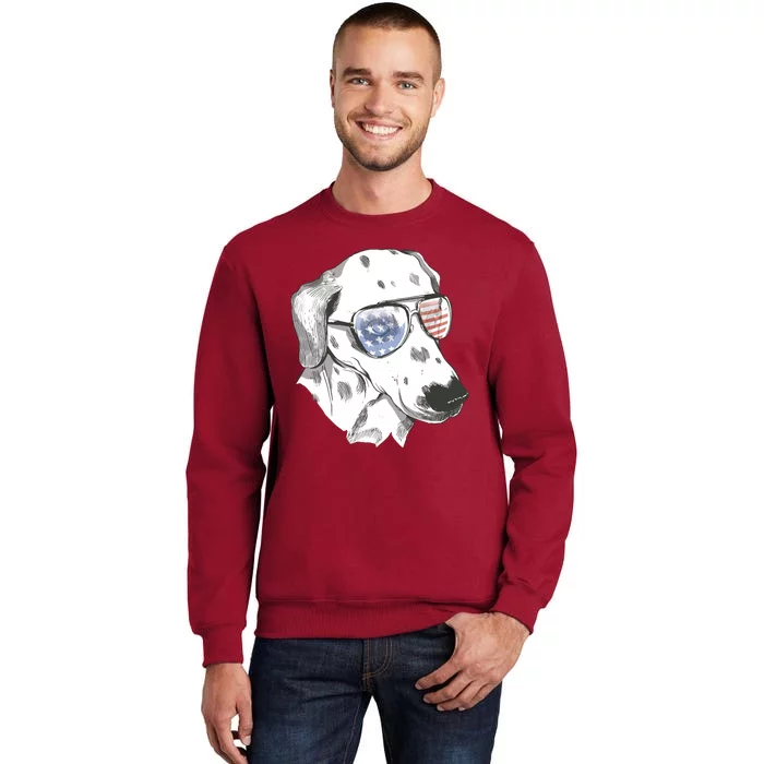 Independence Day Dalmatian Dog Sweatshirt