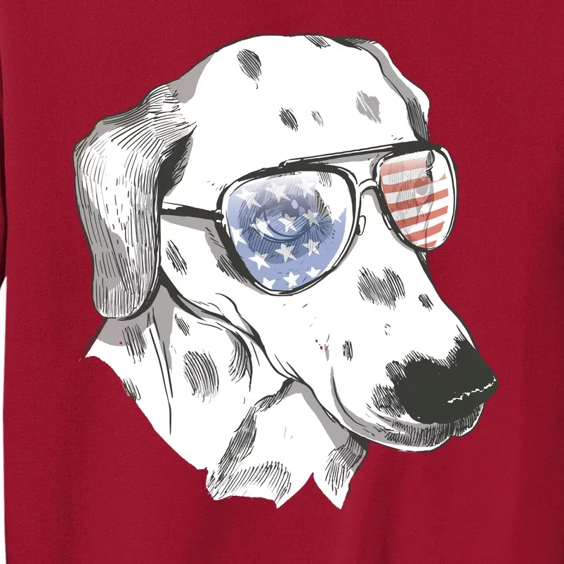 Independence Day Dalmatian Dog Tall Sweatshirt