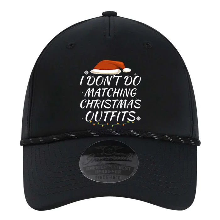 I Don't Do Matching Christmas Outfits Family Xmas Present Gift Performance The Dyno Cap