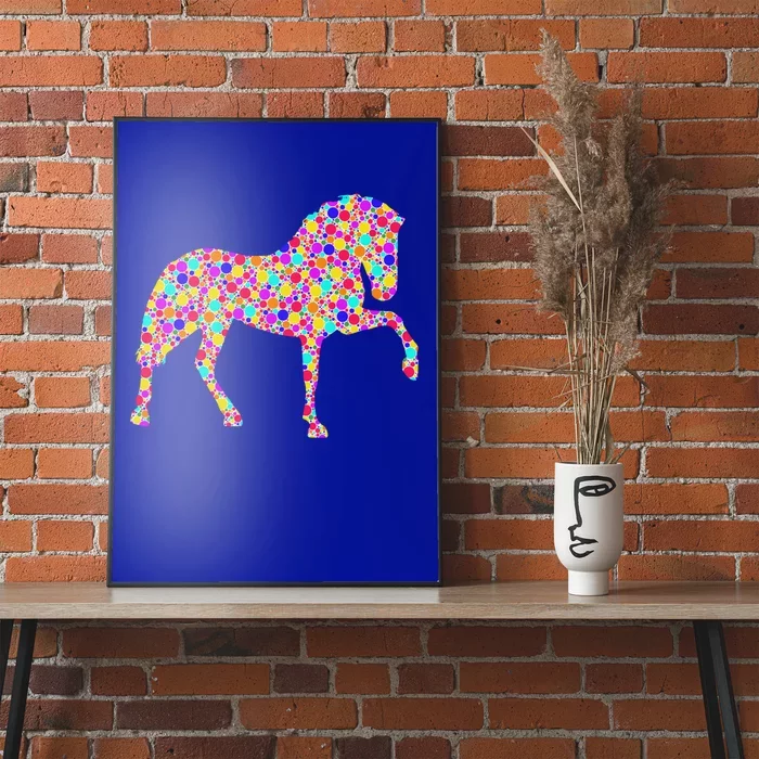 International Dot Day Colorful Dotted Horse Cute Gift Poster