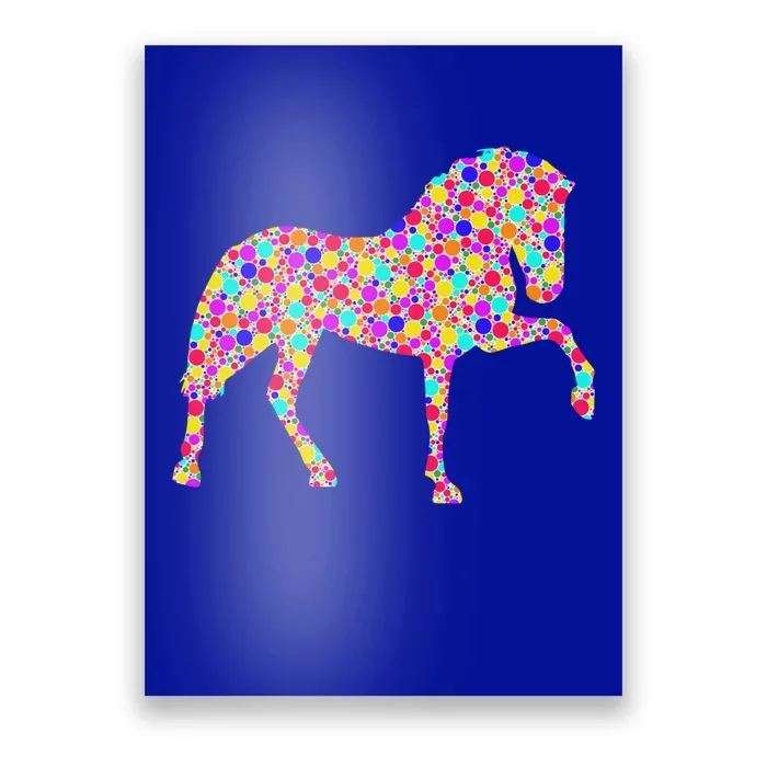 International Dot Day Colorful Dotted Horse Cute Gift Poster