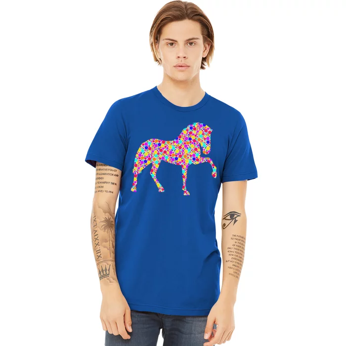 International Dot Day Colorful Dotted Horse Cute Gift Premium T-Shirt