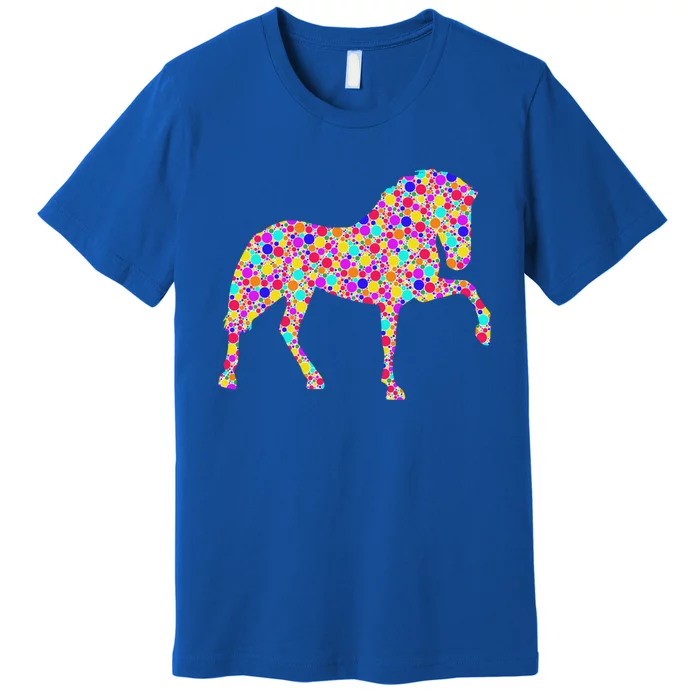 International Dot Day Colorful Dotted Horse Cute Gift Premium T-Shirt