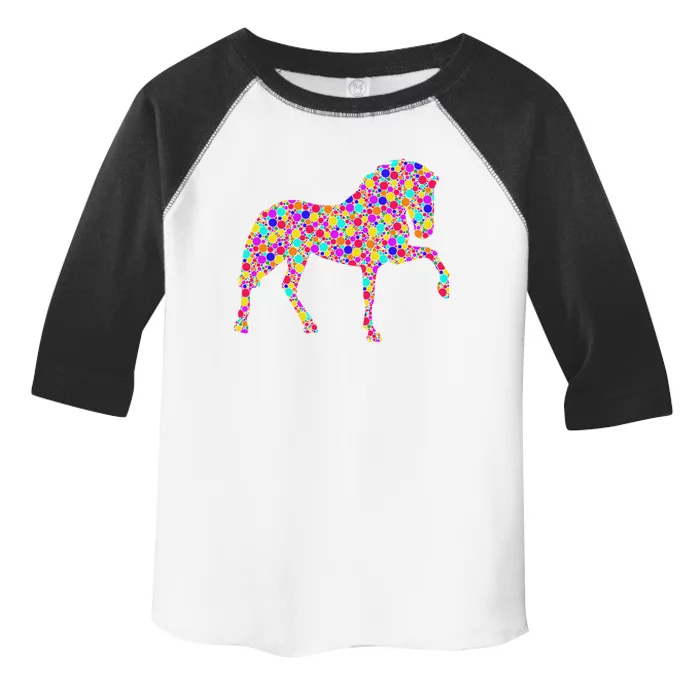 International Dot Day Colorful Dotted Horse Cute Gift Toddler Fine Jersey T-Shirt