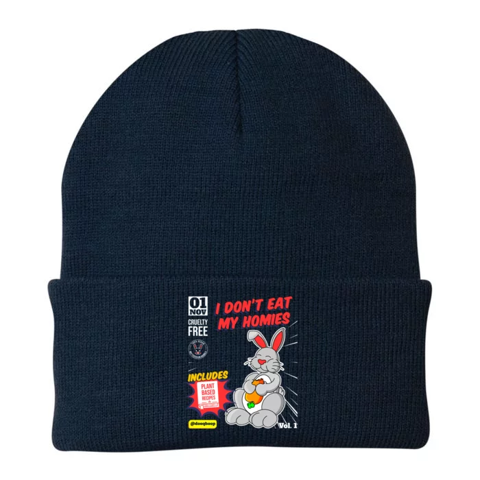 I Dont Eat My Homies Vegetarian Vegan Day Animal Lover Great Gift Knit Cap Winter Beanie