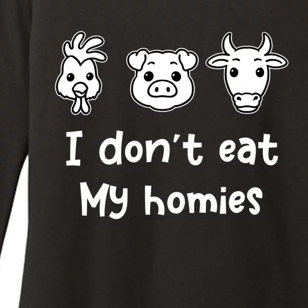 I Dont Eat My Homies Vegetarian Vegan Great Gift Womens CVC Long Sleeve Shirt