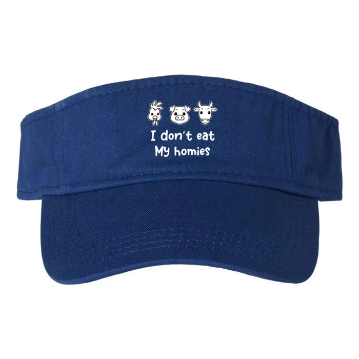 I Dont Eat My Homies Vegetarian Vegan Great Gift Valucap Bio-Washed Visor