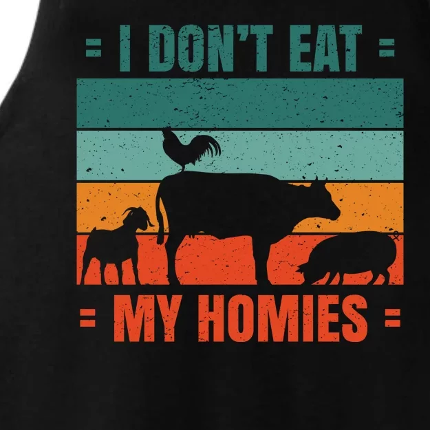 I Don't Eat My Homies Vegan Ladies Tri-Blend Wicking Tank