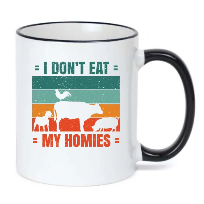 I Don't Eat My Homies Vegan Black Color Changing Mug