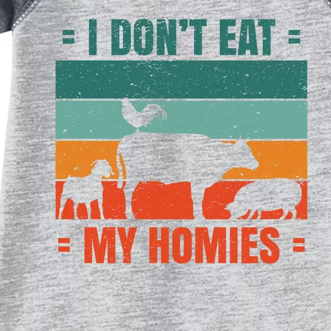 I Don't Eat My Homies Vegan Infant Baby Jersey Bodysuit