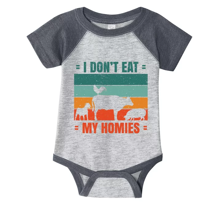 I Don't Eat My Homies Vegan Infant Baby Jersey Bodysuit