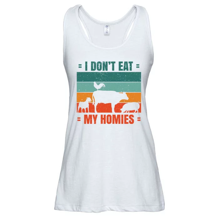 I Don't Eat My Homies Vegan Ladies Essential Flowy Tank