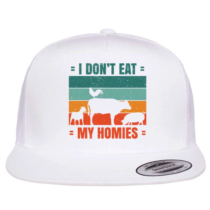 I Don't Eat My Homies Vegan Flat Bill Trucker Hat