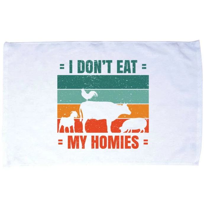 I Don't Eat My Homies Vegan Microfiber Hand Towel