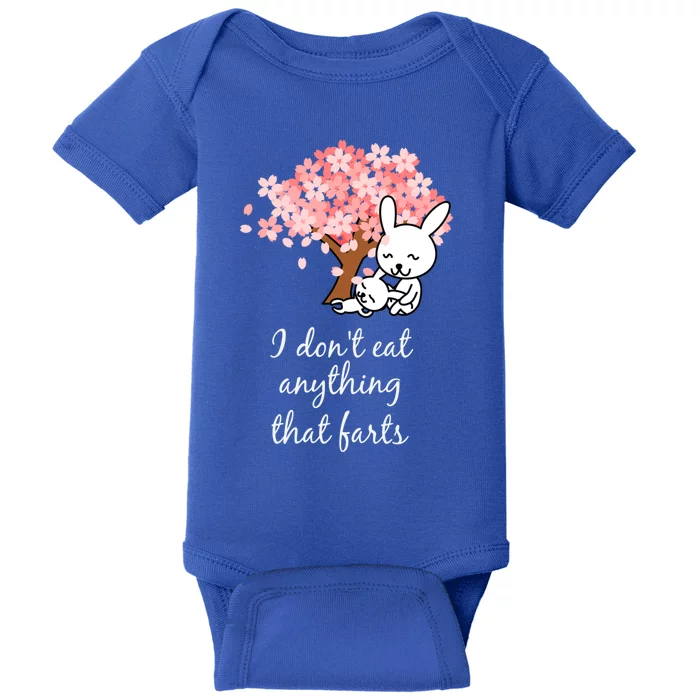 I Don’t Eat Anything That Farts Vegan Gift Baby Bodysuit