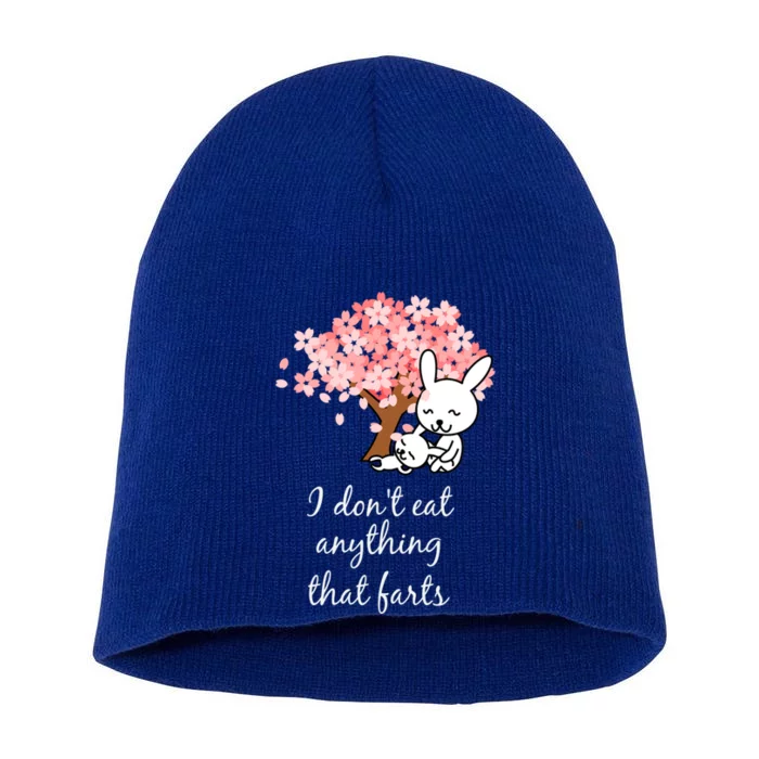 I Don’t Eat Anything That Farts Vegan Gift Short Acrylic Beanie