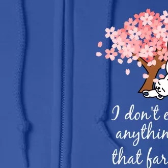 I Don’t Eat Anything That Farts Vegan Gift Full Zip Hoodie