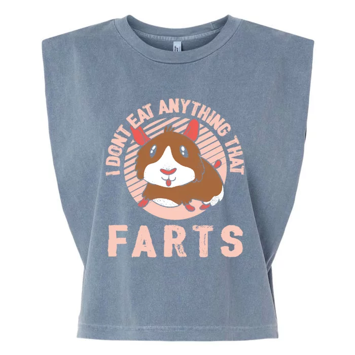 I Dont Eat Anything That Farts Funny Veganism Vegan Veggie Gift Garment-Dyed Women's Muscle Tee