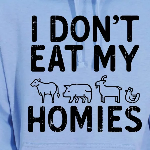 I Dont Eat My Homies Vegan Activism Protest Vegetarian Gift Unisex Surf Hoodie