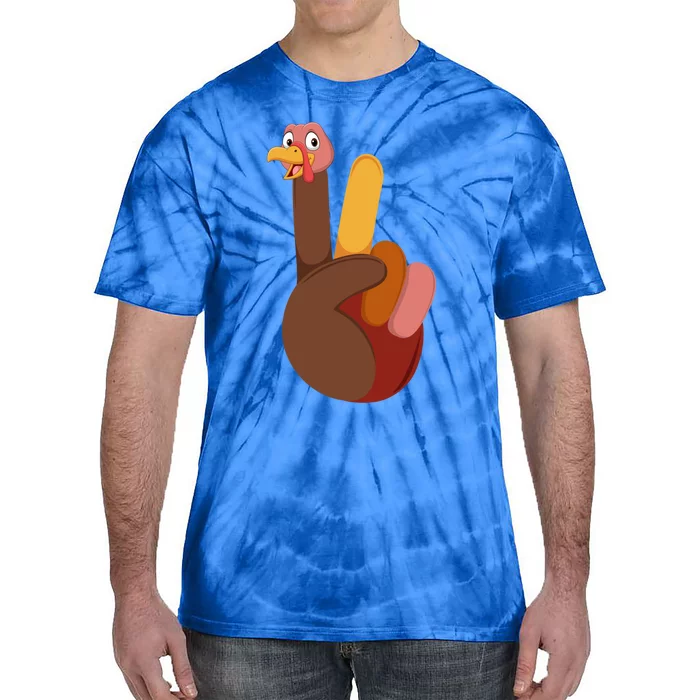 I Dont Eat Anything That Poops Fart Vegan Thanksgiving Gift Tie-Dye T-Shirt