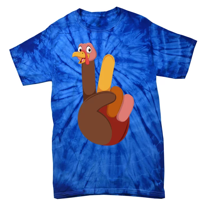 I Dont Eat Anything That Poops Fart Vegan Thanksgiving Gift Tie-Dye T-Shirt