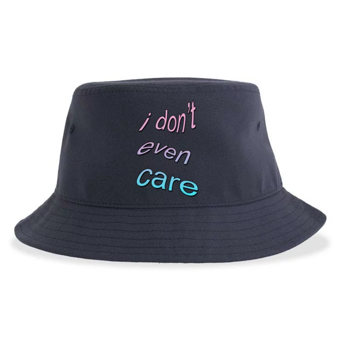 I Don't Even Care Sustainable Bucket Hat