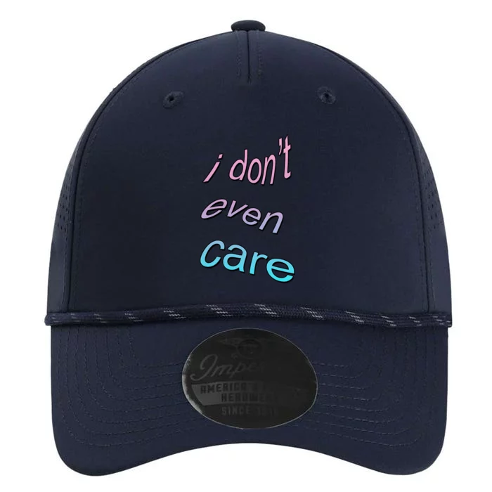 I Don't Even Care Performance The Dyno Cap