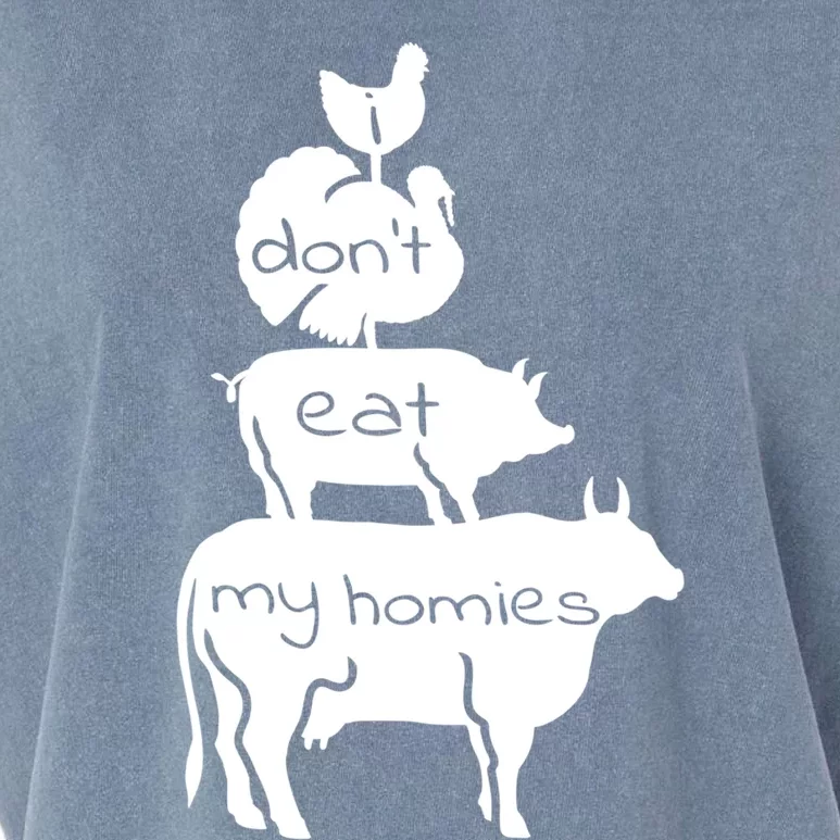 I Dont Eat My Homies Vegan And Vegetarian Gift Garment-Dyed Women's Muscle Tee