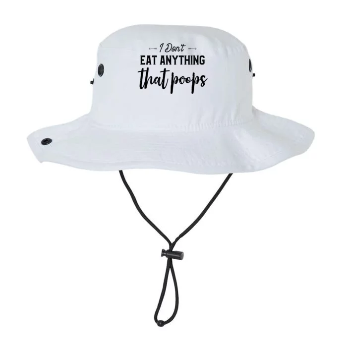 I Dont Eat Anything That Poops Vegan Funny Saying Meaningful Gift Legacy Cool Fit Booney Bucket Hat