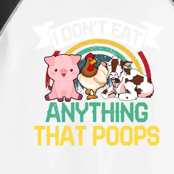 I Dont Eat Anything That Poops Vegans Gift Toddler Fine Jersey T-Shirt