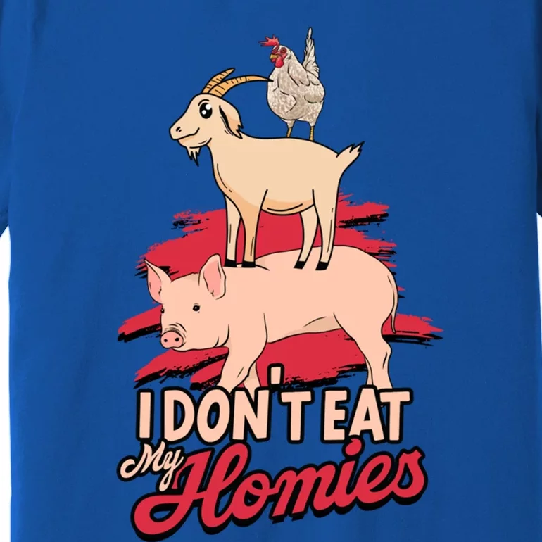 I Dont Eat My Homies Gift Veggies And Plants Keto Diet Food Cute Gift Premium T-Shirt