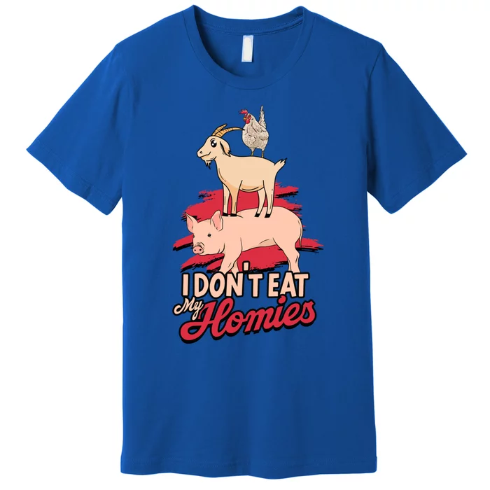 I Dont Eat My Homies Gift Veggies And Plants Keto Diet Food Cute Gift Premium T-Shirt