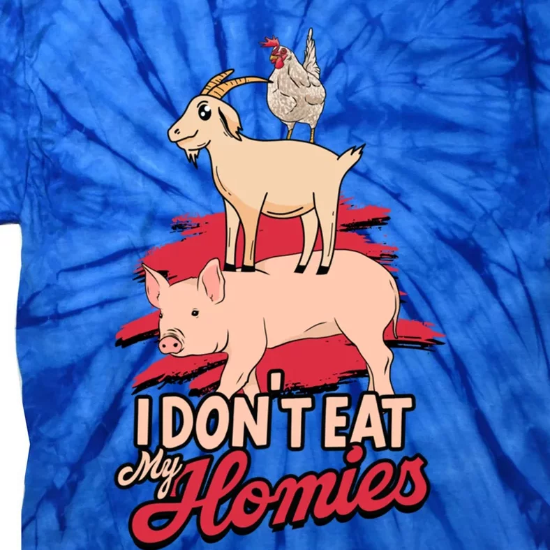 I Dont Eat My Homies Gift Veggies And Plants Keto Diet Food Cute Gift Tie-Dye T-Shirt