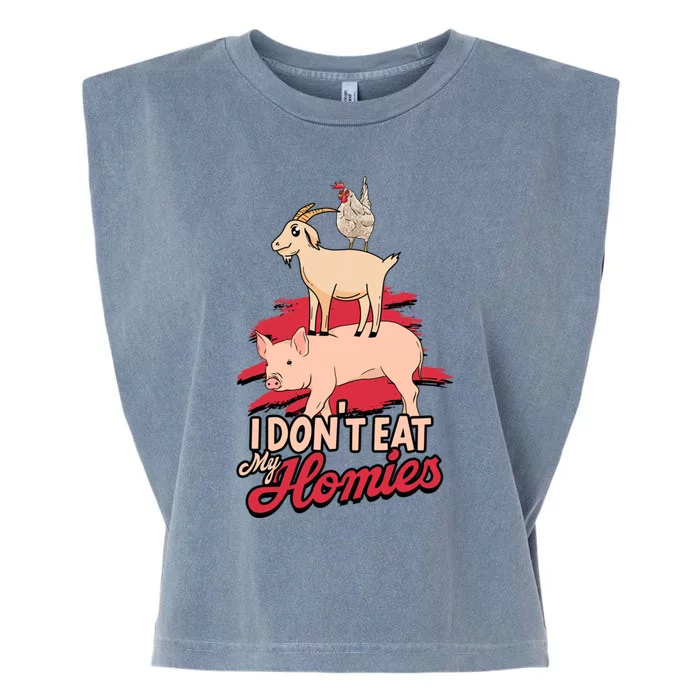 I Dont Eat My Homies Gift Veggies And Plants Keto Diet Food Cute Gift Garment-Dyed Women's Muscle Tee