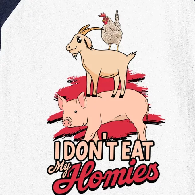 I Dont Eat My Homies Gift Veggies And Plants Keto Diet Food Cute Gift Baseball Sleeve Shirt