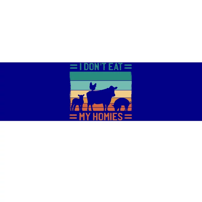 I Dont Eat My Homies Cow Cool Gift Bumper Sticker