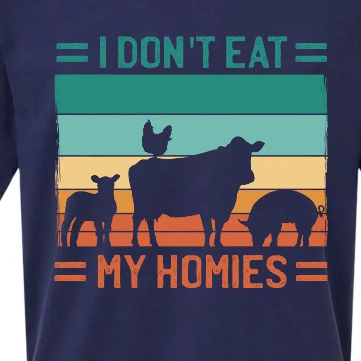 I Dont Eat My Homies Cow Cool Gift Sueded Cloud Jersey T-Shirt