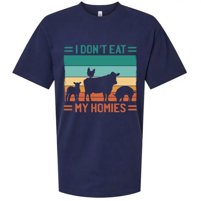 I Dont Eat My Homies Cow Cool Gift Sueded Cloud Jersey T-Shirt