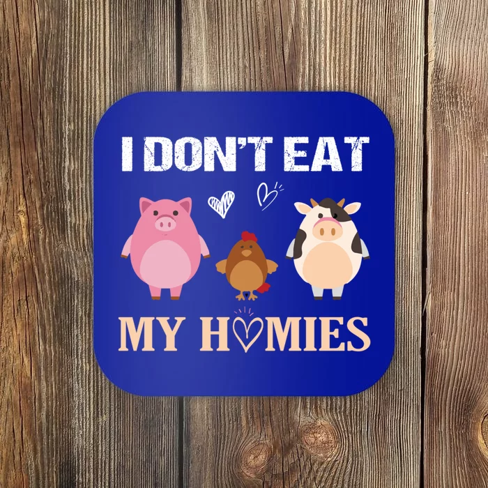 I Don`t Eat My Homies Vegan Vegetarian Great Gift Coaster